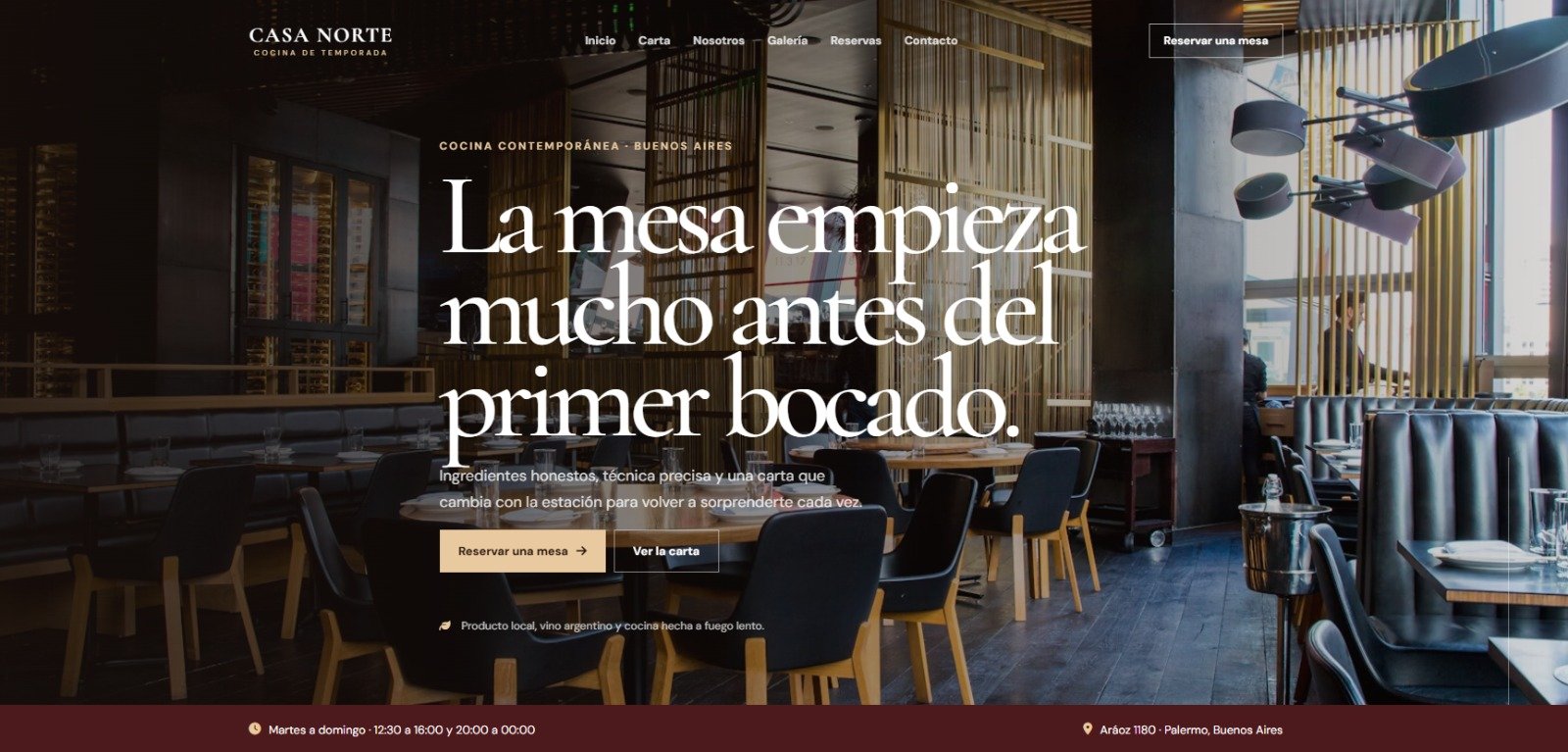 Web Restaurante